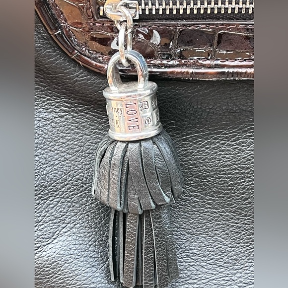 EUC Brighton Faux Croc Embossed Soft Leather Shoulder Bag - Picture 8 of 13